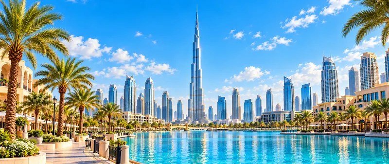 Illustration of Burj Khalifa in daylight